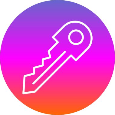 Anahtar. Web simgesi basit illüstrasyon