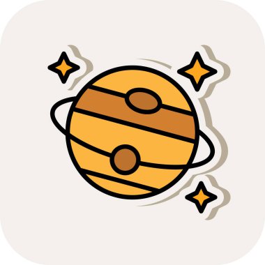 Astronomi simgesi, vektör illüstrasyonu