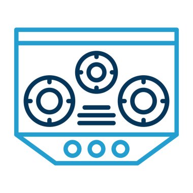 Radyo. Web simgesi basit tasarım