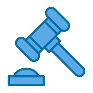 Yargıç Gravel. Web simgesi basit illüstrasyon 