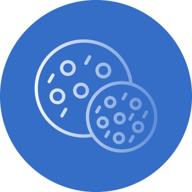 Vektör illüstrasyonu, Çerez simgesi element arkaplanı            