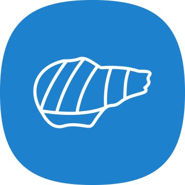 Izgara domuz ağı simgesi, vektör illüstrasyonu