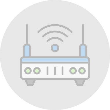 wifi internet yönlendirici vektör çizimi 
