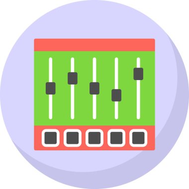 Denetleyici ya da müzik çalar simgesinin vektör çizimi 