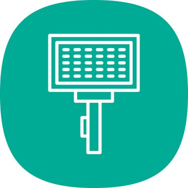 fırça ağ ikonu vektör illüstrasyonu