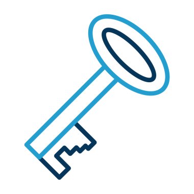 Anahtar. Web simgesi basit illüstrasyon