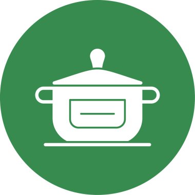 yemek kabı simgesi, vektör illüstrasyonu