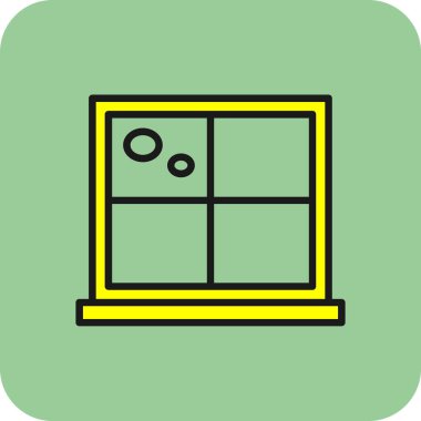 pencere simgesi, vektör illüstrasyonu