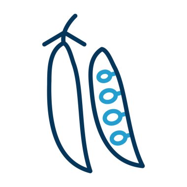 Bezelye. Web simgesi basit illüstrasyon           