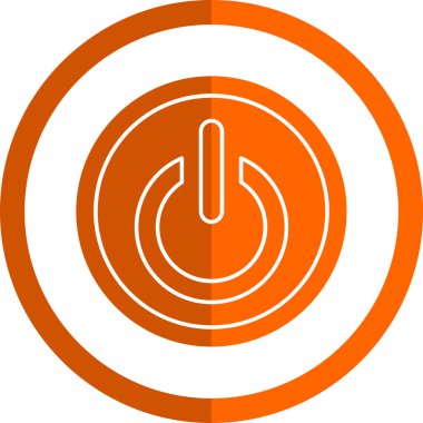 Güç düğmesi. Web simgesi vektör illüstrasyonu 
