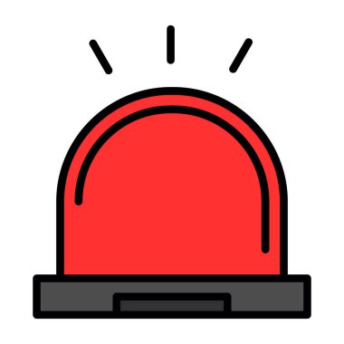 Alarm uyarısı simgesi - dış hat biçiminde