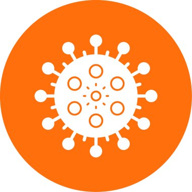 Corona virüs simgesi vektör illüstrasyonu