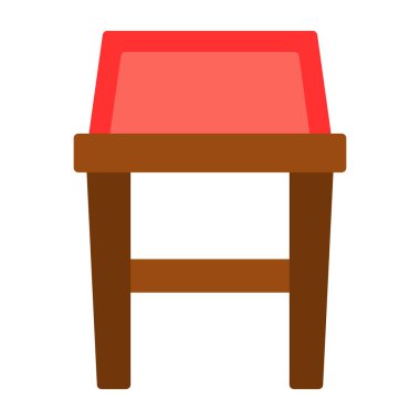 Tabure Web simgesi, vektör illüstrasyonu 