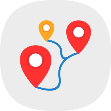 konum simgesi. vektör.