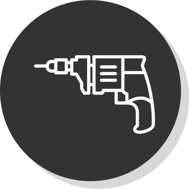 matkap simgesi tasarımı. vektör illüstrasyonu