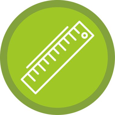 ruler icon, vector illustration simple design