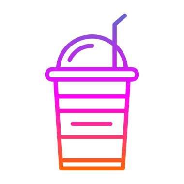 Dondurma simgesinin vektör illüstrasyonu