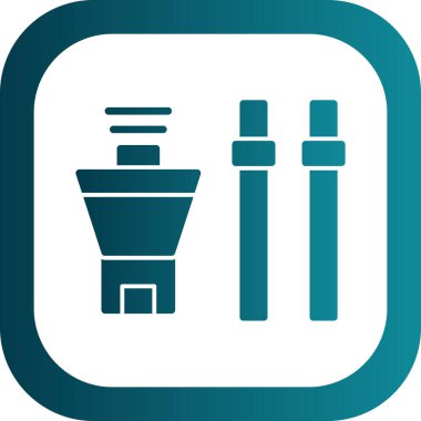 Ağ simgesini, vektör illüstrasyonunu yükselt. 