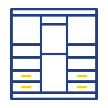 inşaat ikonu ana hatları vektörü. bina evi.