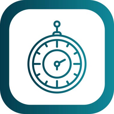 Eski saat. Web simgesi basit tasarım