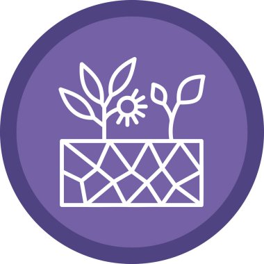 Bitki. Web tasarımı basit illüstrasyon