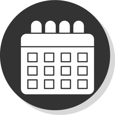 Takvim simgesi, vektör çizimi