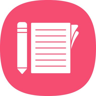 belge simgesi, vektör illüstrasyonu basit tasarım