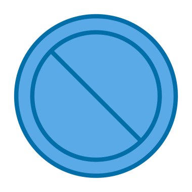 Dumanlı ikon vektör illüstrasyonu yok