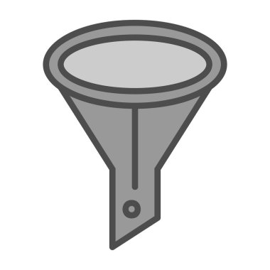 modada izole edilmiş arkaplanda huni simgesi 