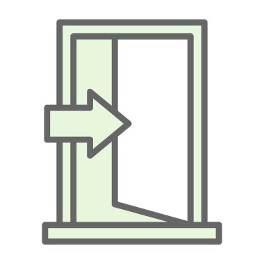 Giriş kapısı işaretinin vektör illüstrasyonu