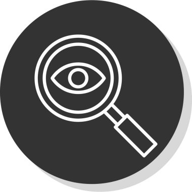 Göz. Web simgesi vektör illüstrasyonu