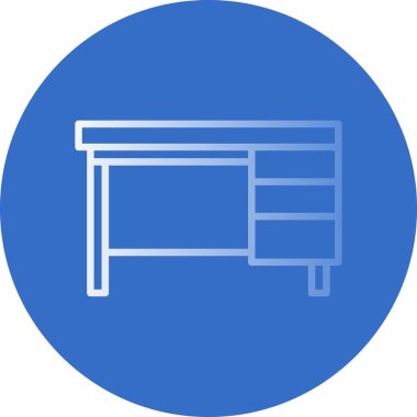 Mobilya simgesinin vektör illüstrasyonu