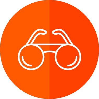 gözlük simgesi, vektör illüstrasyonu 