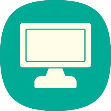 ekran simge vektör çizim 