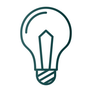 Ampul simgesi web basit illüstrasyon