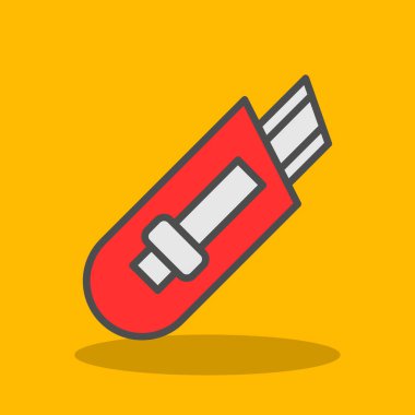 Cutter ağ simgesi vektör illüstrasyonu