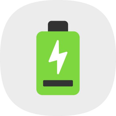 Pil Düz Vektör Simgesi