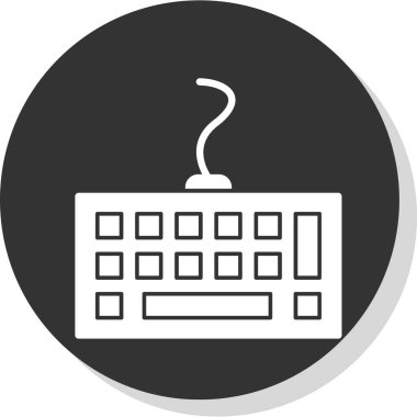 Bilgisayar klavyesi. Web basit tasarımı