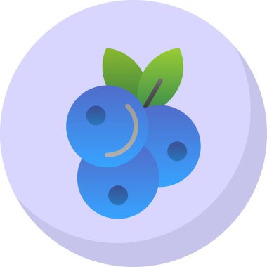 Yabanmersini. Web simgesi basit illüstrasyon