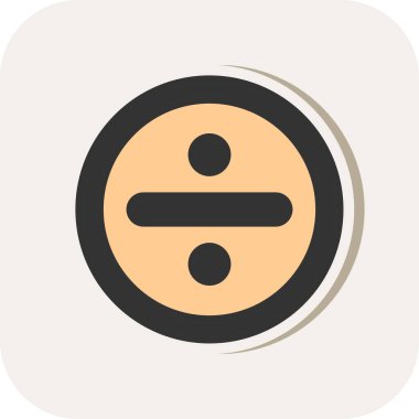 Yuvarlak bir simgenin vektör illüstrasyonu