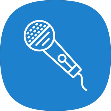 mikrofon simgesi vektör illüstrasyonu