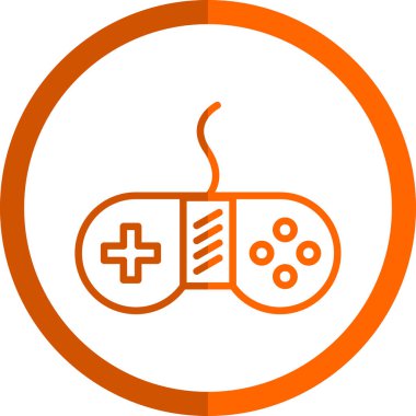 Gamepad Konsol vektör illüstrasyonu