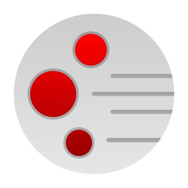 gezegen simgesi, vektör illüstrasyonu basit tasarım