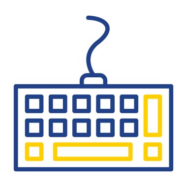 Bilgisayar klavyesi. Web basit tasarımı