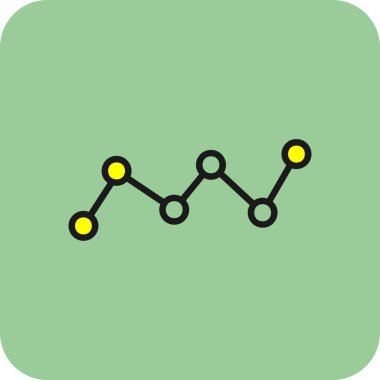 grafik şeması ana hatlı vektör simgesi tasarımı