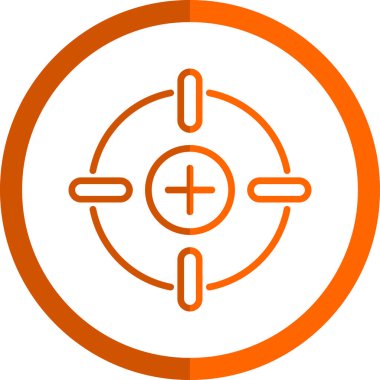 Basit düz Kalibrasyon vektör çizimi