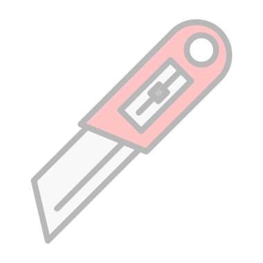 Cutter ağ simgesi vektör illüstrasyonu