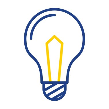 Ampul simgesi web basit illüstrasyon