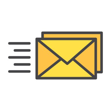 e- posta simgesi, vektör illüstrasyonu basit tasarım