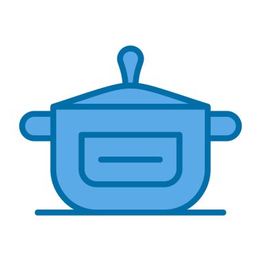 yemek kabı simgesi, vektör illüstrasyonu